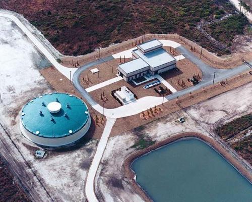 Aerial photo of Cecil Commerce Center Water Treatment Plant